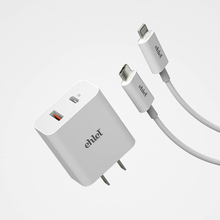 PD 4.0 Adapter & iPhone Lightning Cable - Rapid, Reliable Power Delivery | Ehlel PDU-02