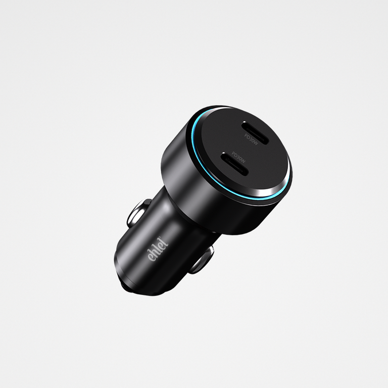Dual Port Fast Car Charger (Type-C) | Ehlel ECA19