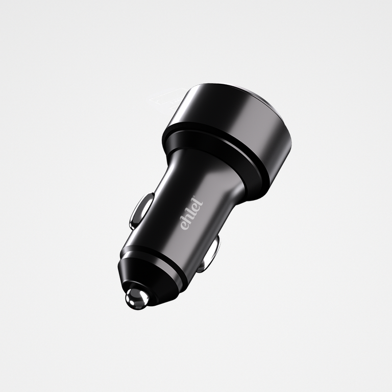 Dual Port Fast Car Charger (Type-C) | Ehlel ECA19