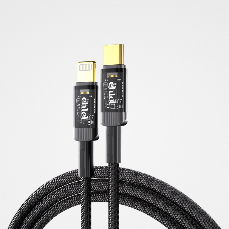 Dual Type-C PD 100W Fast Charging Cable - Transparent Design, Powerful Performance | Ehlel ECH80