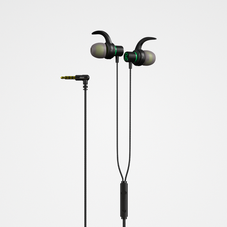 Tangle-Free Earphones 3.5mm, Corner Connect | Ehlel SL-002