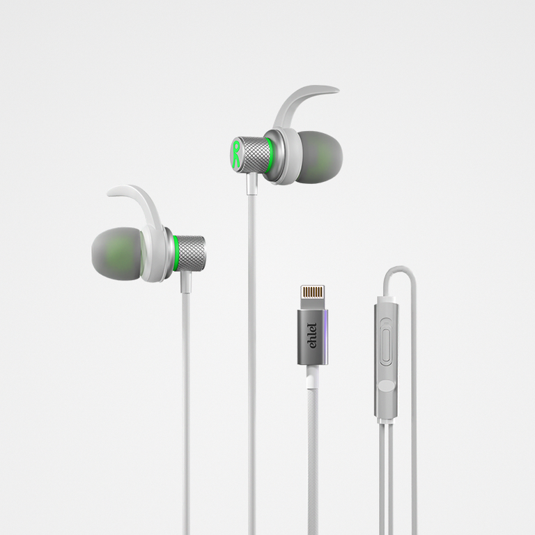 Pop-up Magnet Earphone, Crystal-Clear Sound, Lightning Corner | Ehlel SL-003