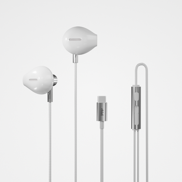 Type-C Earphones with DAC, Ceramic Design & Corner Connector | Ehlel SL-101