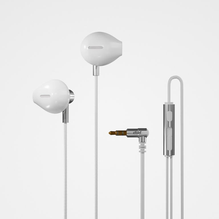 Ceramic Earphones (3.5mm) Comfort & Clarity - Corner Connect | Ehlel SL-102