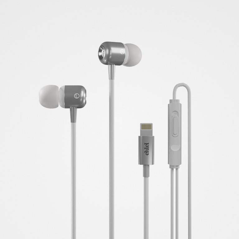 Silver Rings Earphone Lightning Corner Pop-up | Ehlel SL-203