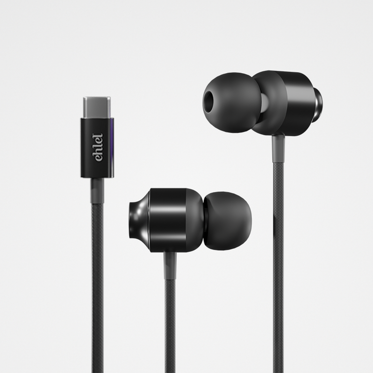Type-C Corner Earphones with Magnetic Storage | Ehlel SL-301