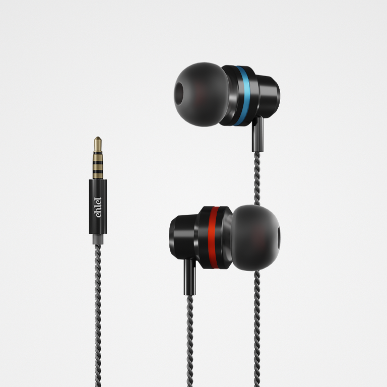 Comfort Earphones & Colorful Sound (3.5mm, Straight Design) | Ehlel SL-402