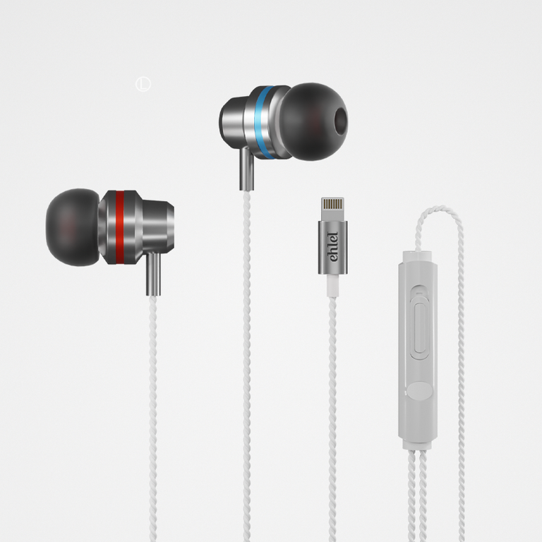 Colorful Rings Earphone Lightning Straight DAC | Ehlel SL-403