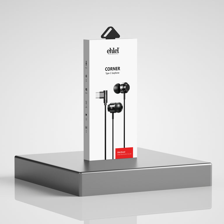 Type-C Corner Earphones with Magnetic Storage | Ehlel SL-301