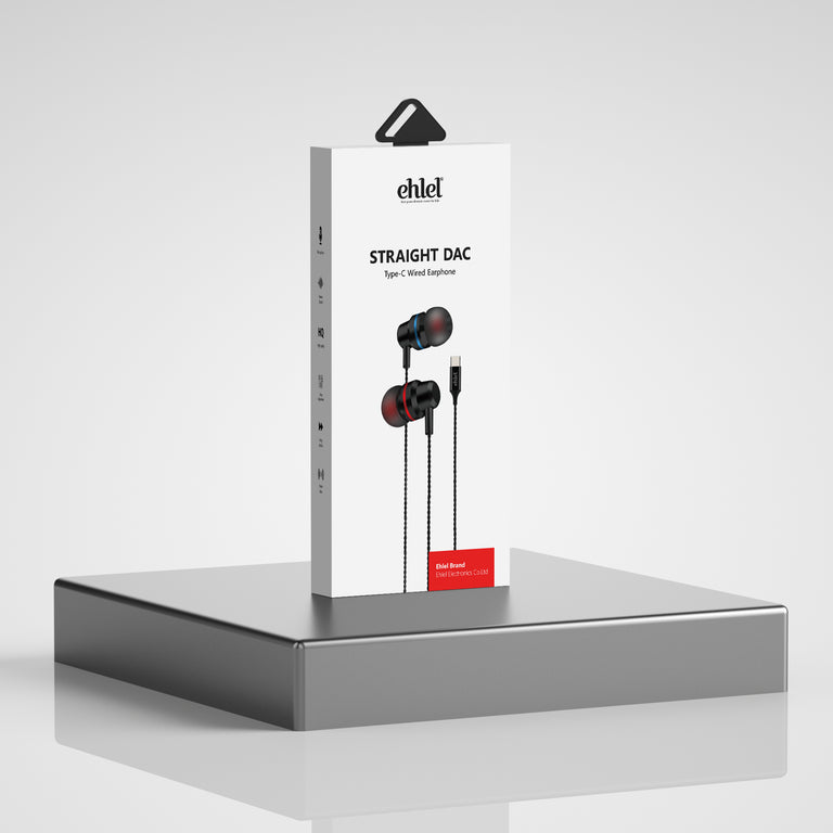 Type-C Earphones with DAC & Colorful Rings | Ehlel SL-401