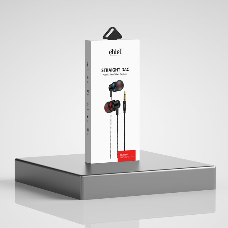 Comfort Earphones & Colorful Sound (3.5mm, Straight Design) | Ehlel SL-402