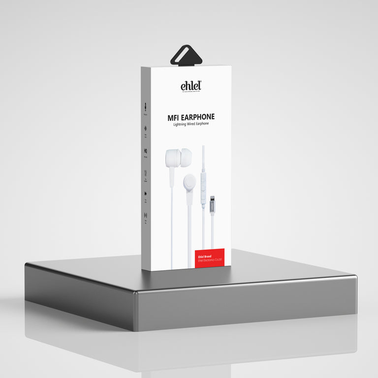 Lightning Straight MFI Earphone | Ehlel SL-501