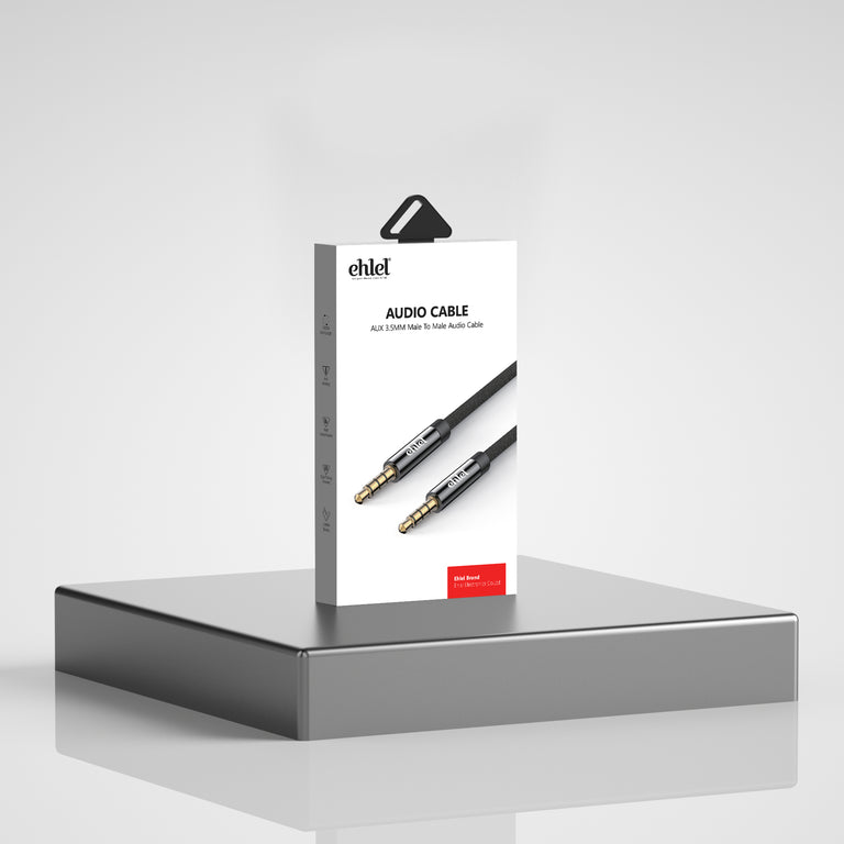 3.5mm Aux Cable (1 Meter) - Premium Audio Experience | Ehlel EAU12