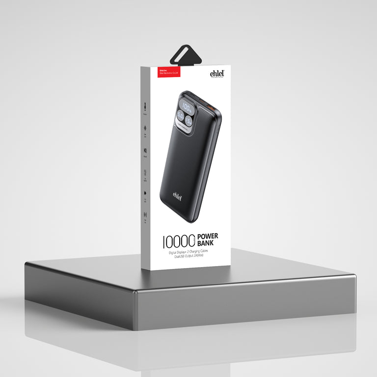 10000mAh Power Bank - Portable Powerhouse with Style | Ehlel EP037