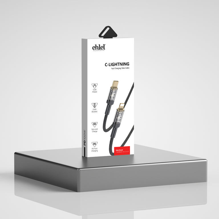 Fast Type-C to Lightning Cable – Transparent Heads | Ehlel ECH81