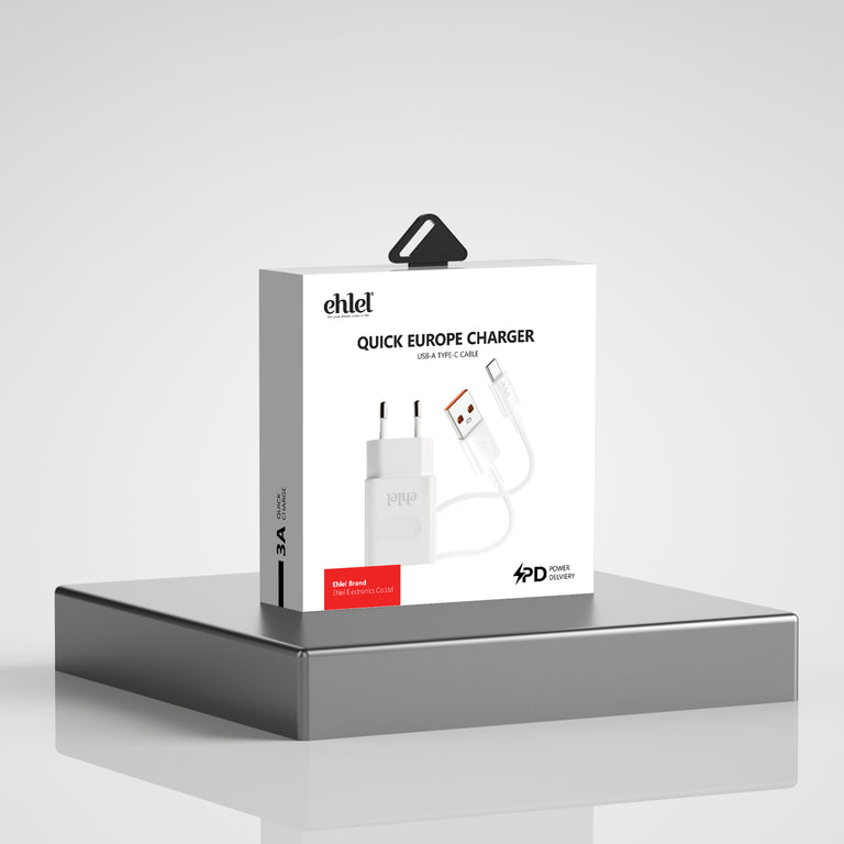 USB-C Fast Europe Charger | Ehlel EEHT18