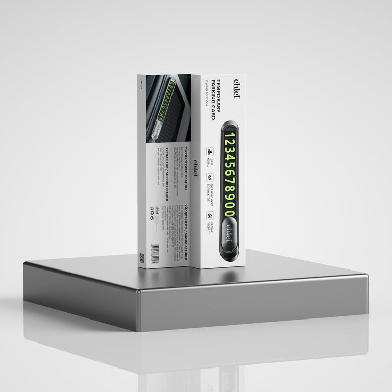 Durable & Discreet Temporary Parking Card | Ehlel TP-01