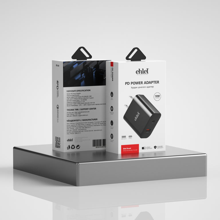 PD 4.0 Power Delivery Adapter - Powerful, Versatile Charging | Ehlel PD-04